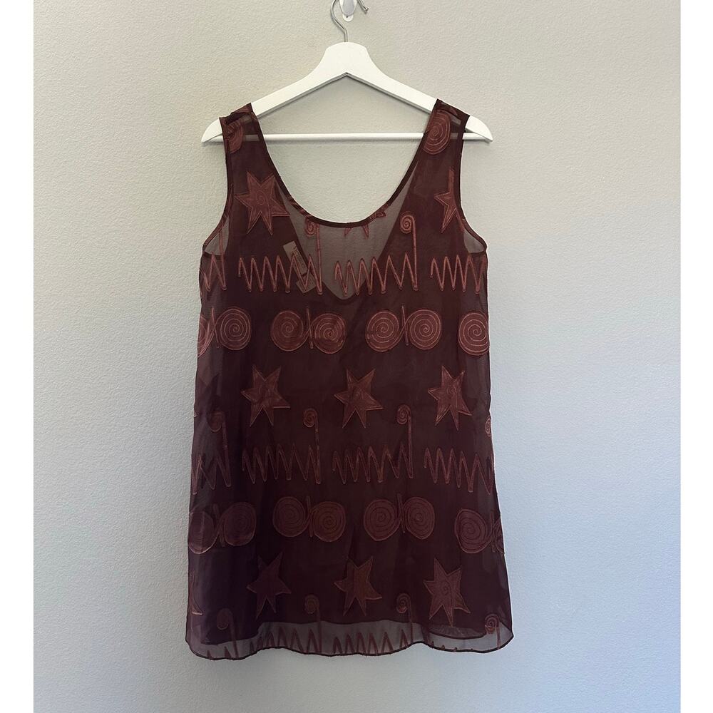Vintage Victoria's Secret Gold Label Sheer Sleep Tank size Medium